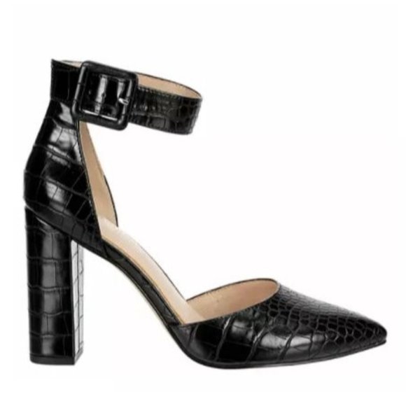 Michael By Michael Shannon Women's Romina Ankle Strap Pump Black Size 7 - Picture 2 of 16